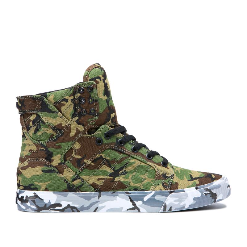 Zapatillas Altas Supra Argentina Hombre - SKYTOP Camuflaje (UEXRN-3941)